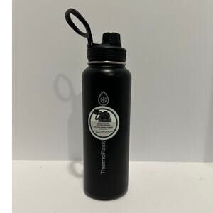Thermoflask water bottle black 40 oz - used